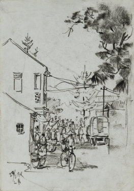 Yunnan Province
Eddie Chau (1945–2020)
1974
15 x 21 cm
Felt Pen and Charcoal
Gift of Eddie Chau’s Family
HKU.P.2024.2659.9
